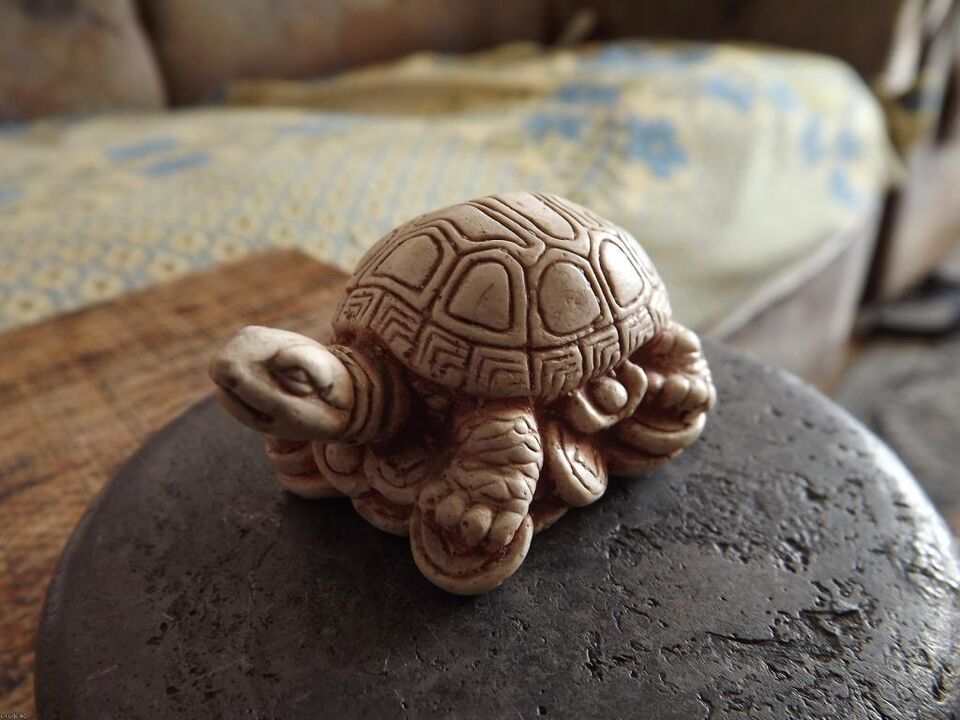 figurine de tortue comme amulette de bonne chance